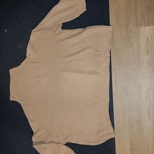 American Eagle Outfitters Tan Crew Neck Sweater